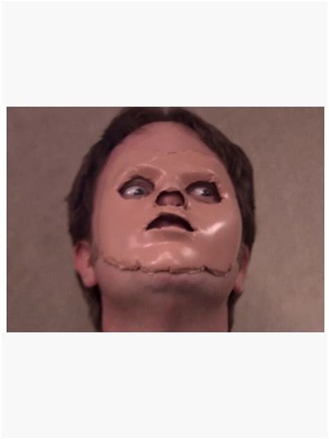 dwight the office face mask